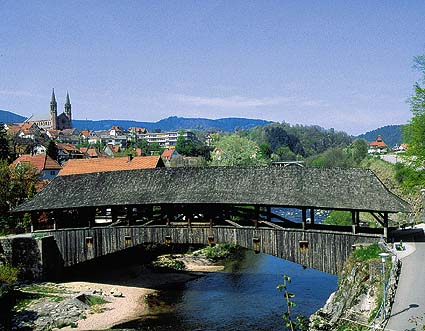 Holzbrücke in Forbach