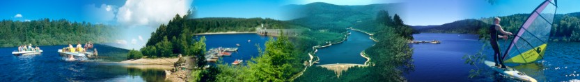 Freizeitmöglichkeiten an der Schwarzenbach-Talsperre