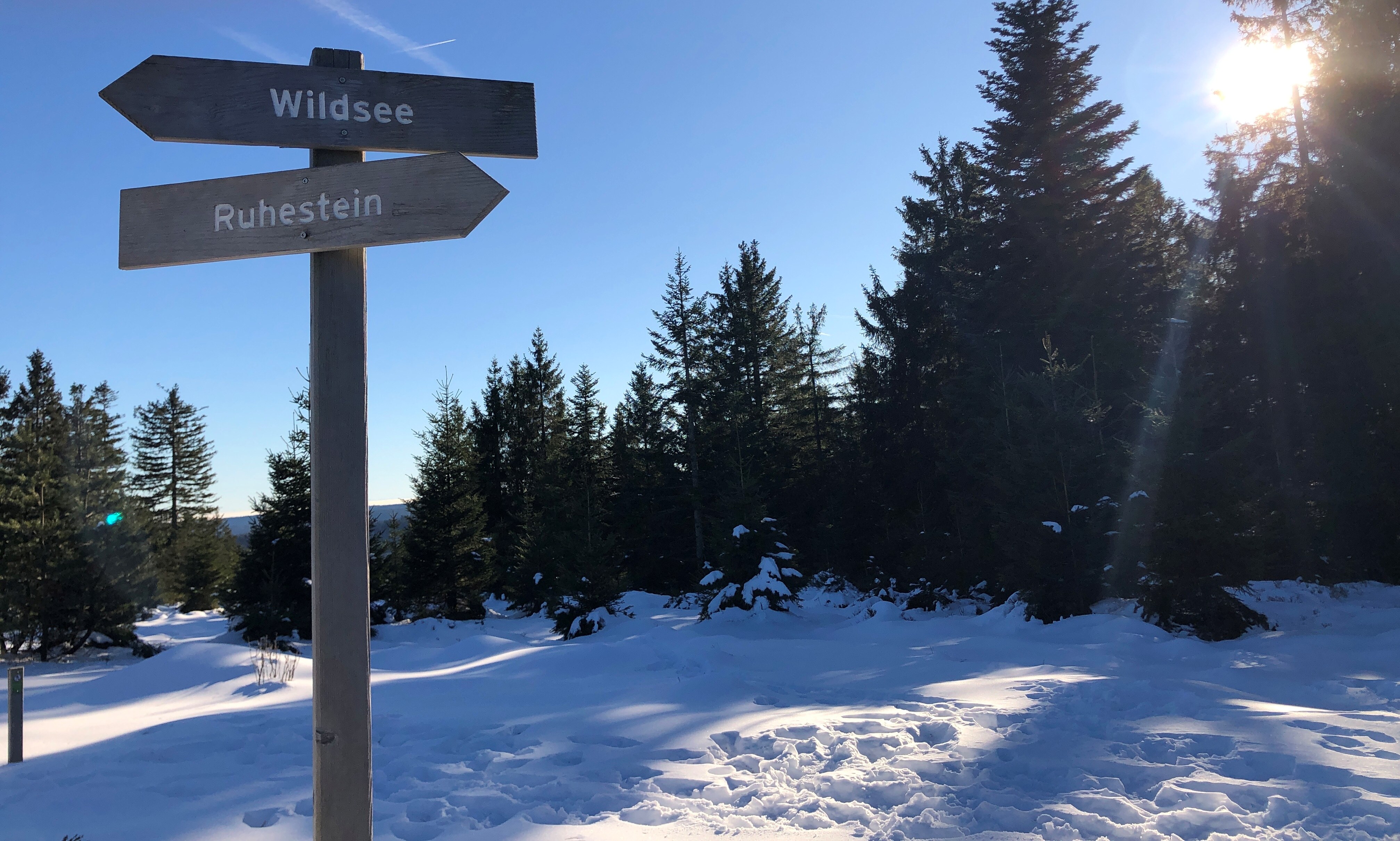 Personen beim Wintersport